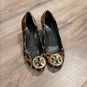 Used Tory Burch wedge shoes size 9.5